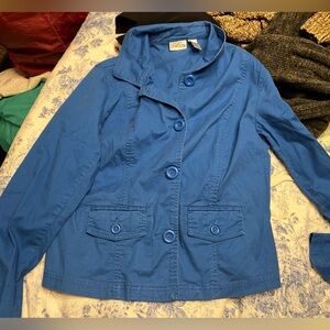 Chico's Vibrant Blue Utility Jacket